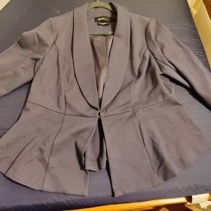Torrid blue grey peplum blazer